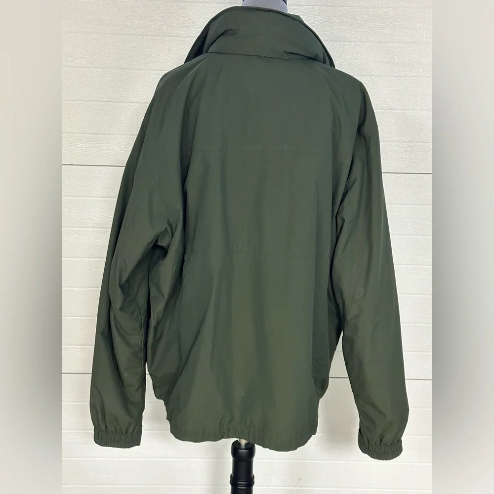 L L Bean Olive Green detachable fleece lined Men’s jacket 0BCY9 Sz 2XL - Picture 3 of 14